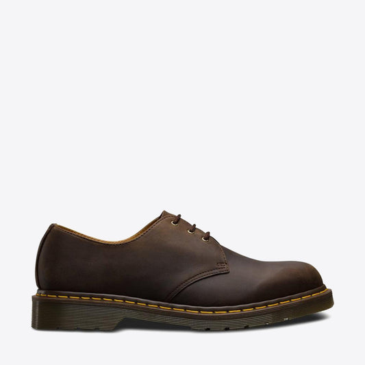 DR MARTENS 1461 Crazy Horse 3-Eye Shoe Brown - Image 2