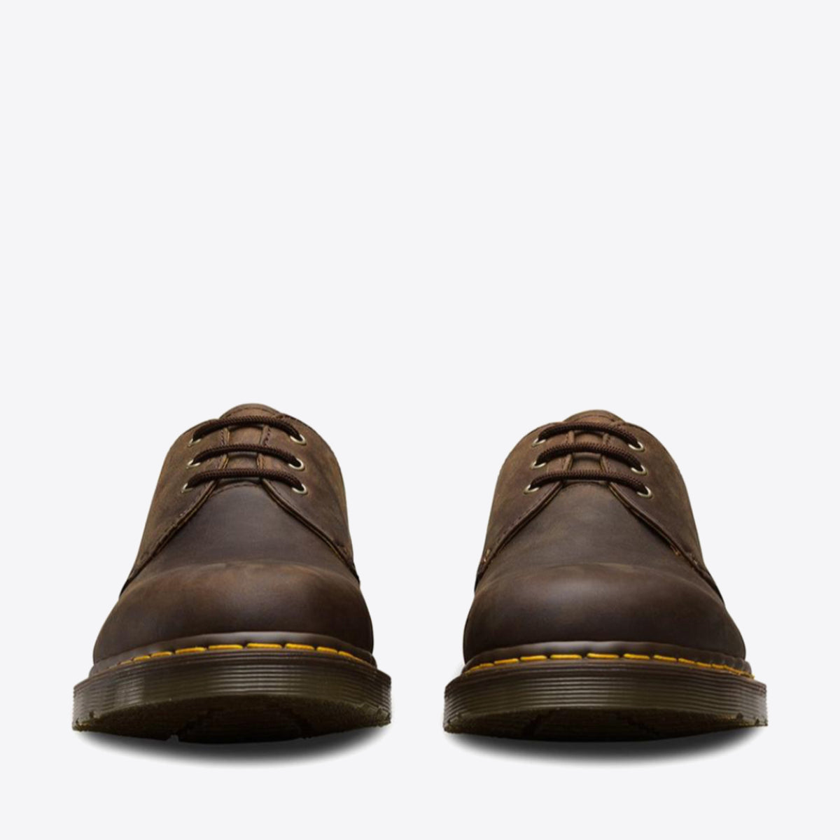 DR MARTENS 1461 Crazy Horse 3-Eye Shoe Brown - Image 6