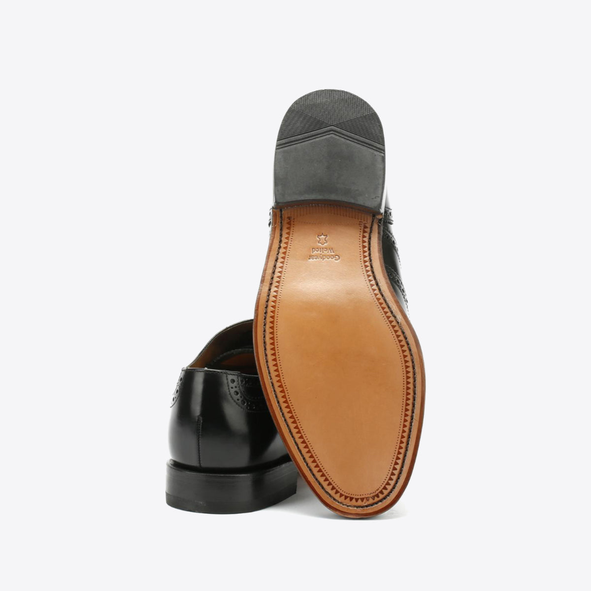 LOAKE 202B Brogue Lace Black Leather - Image 7