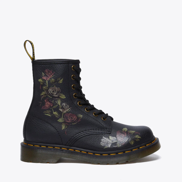Buy DR MARTENS 1460 8 Eye Boot Tumbled Nappa Decayed Roses Online Pat Menzies