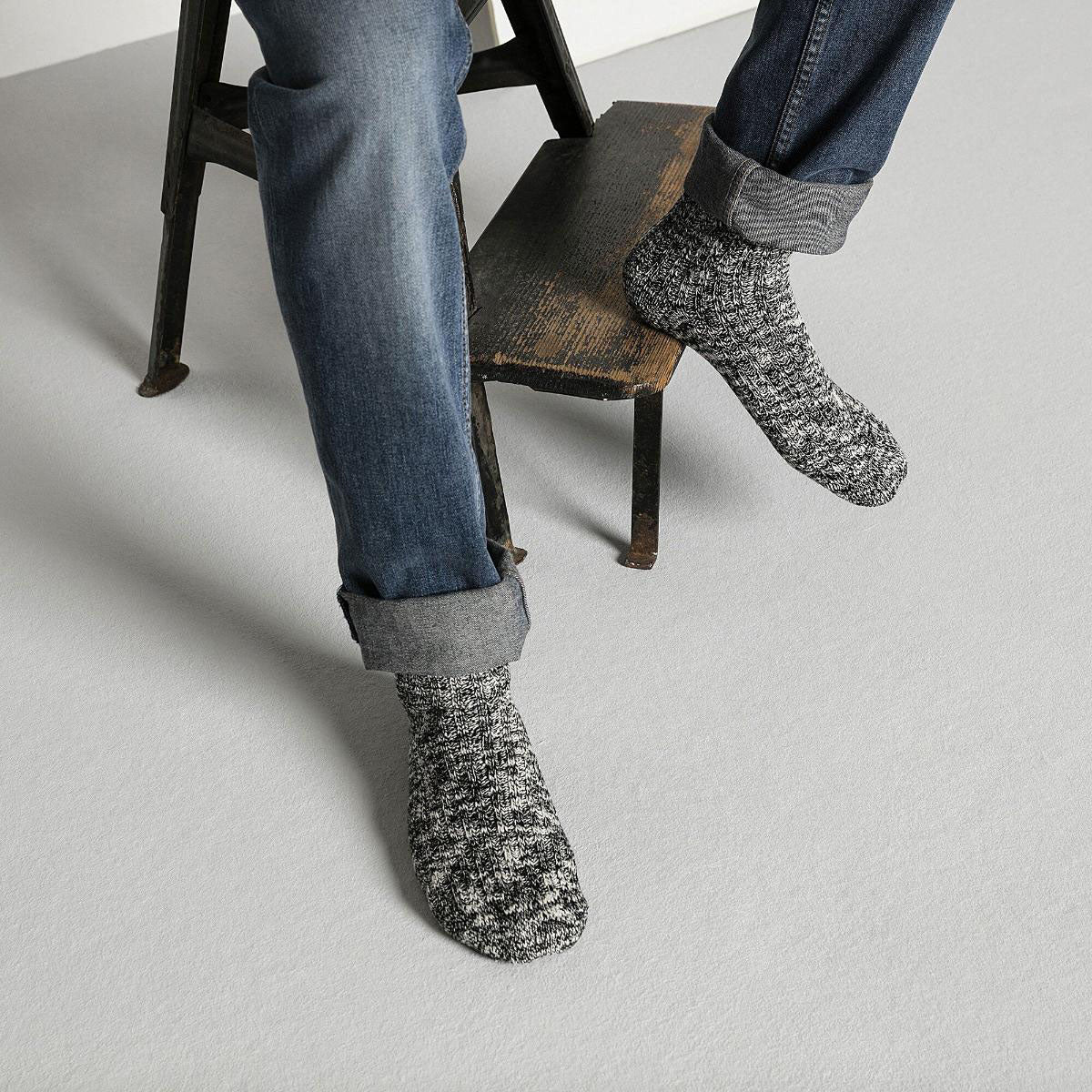 BIRKENSTOCK Cotton Slub Socks Black/Grey - Image 2