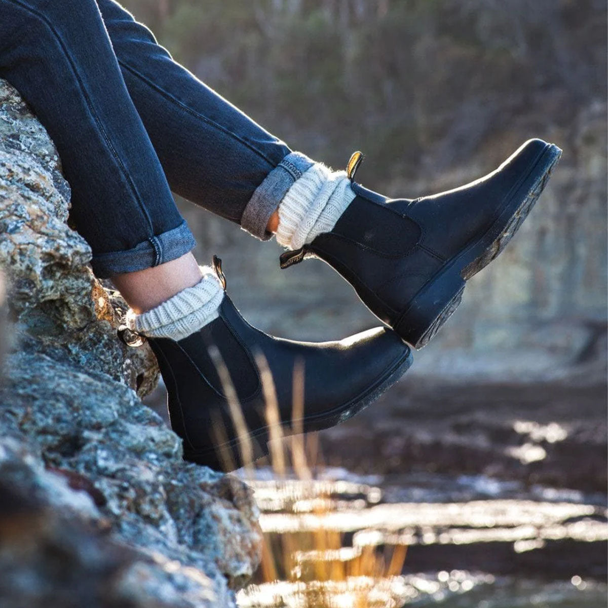 063 Black Dress Gusset Boot