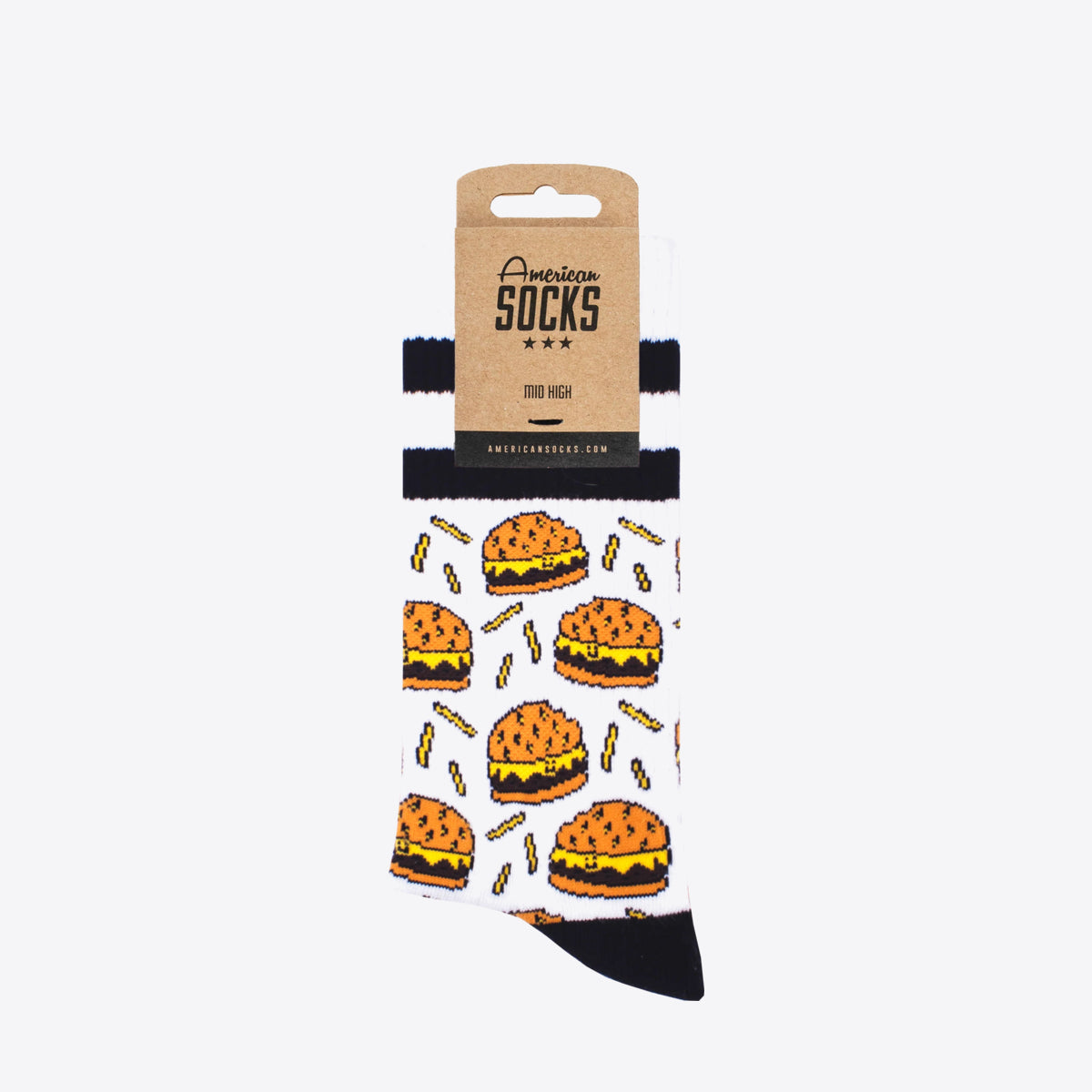 AMERICAN SOCKS Burger Mania Mid High Burger Mania - Image 4