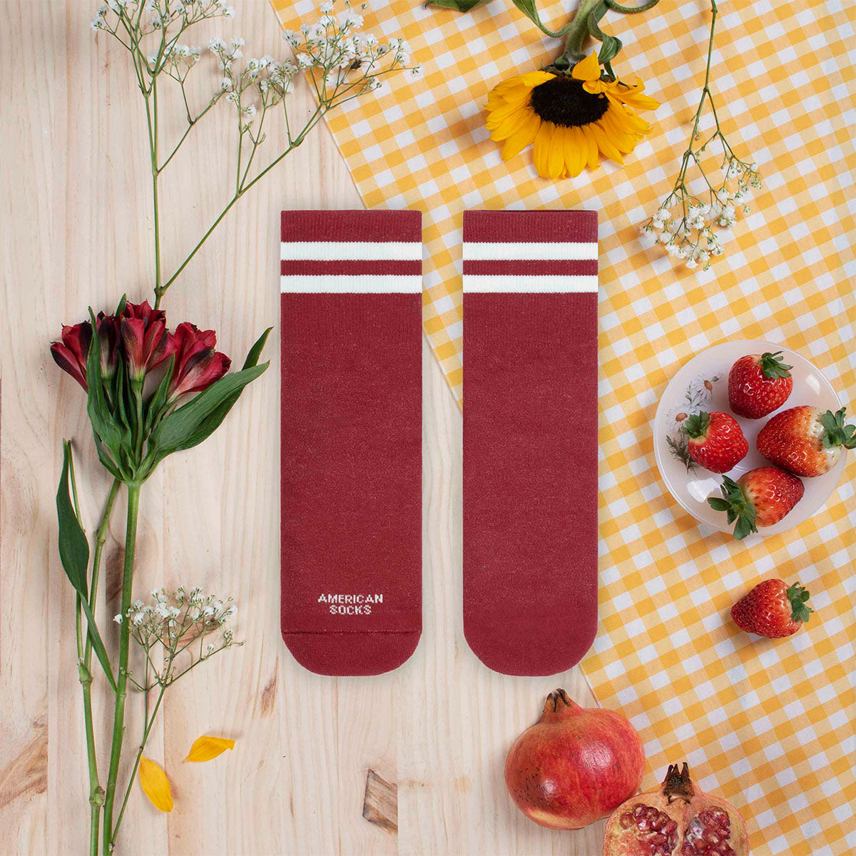 AMERICAN SOCKS Crimson Ankle High Crimson - Image 5