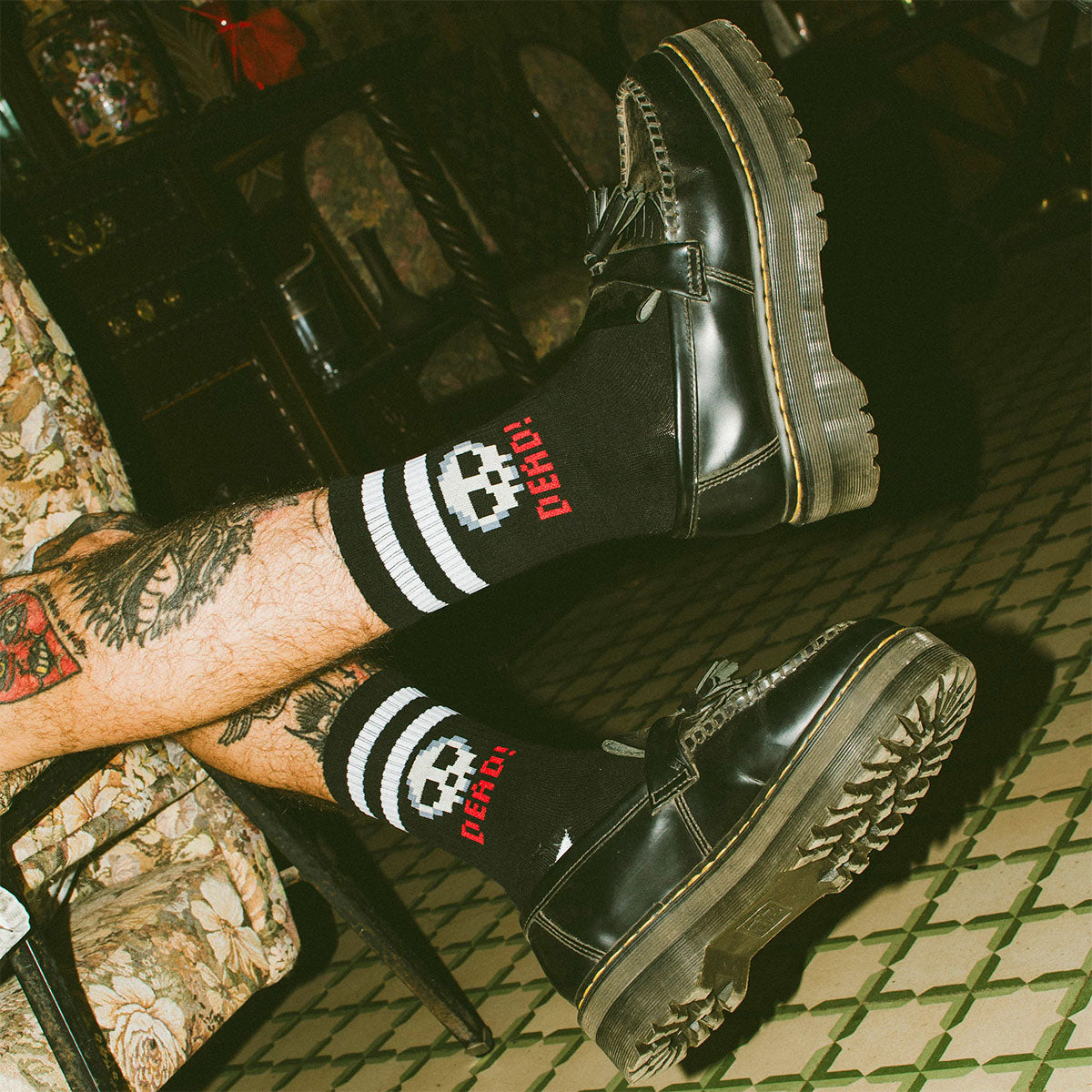 AMERICAN SOCKS Dead Mid High Black - Image 3
