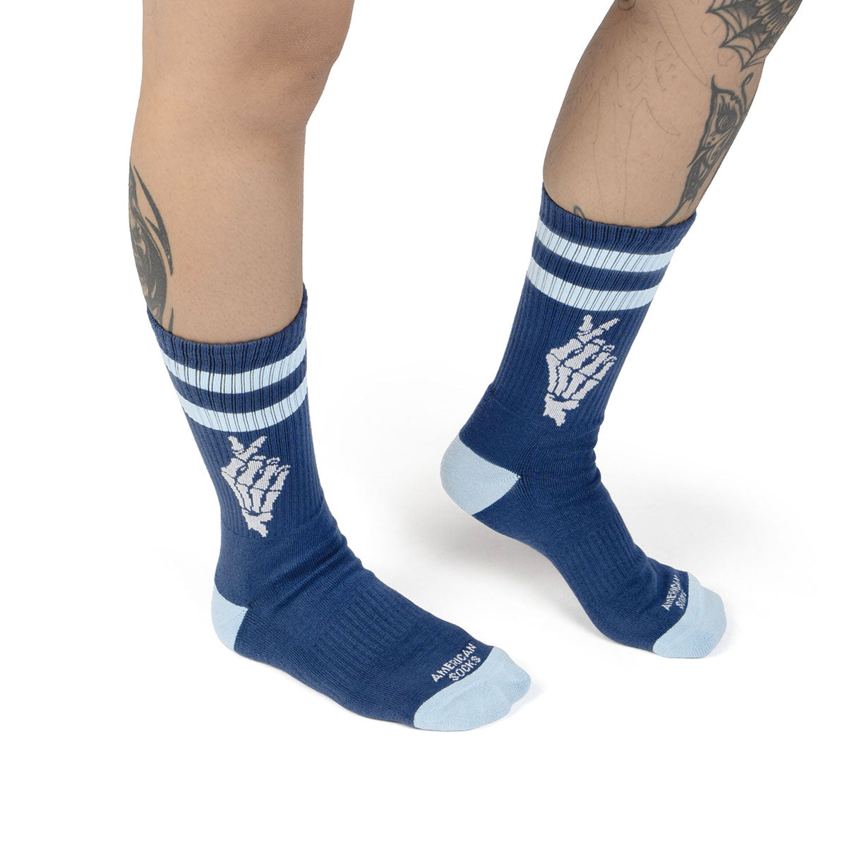 AMERICAN SOCKS Luv You Mid High Blue - Image 0