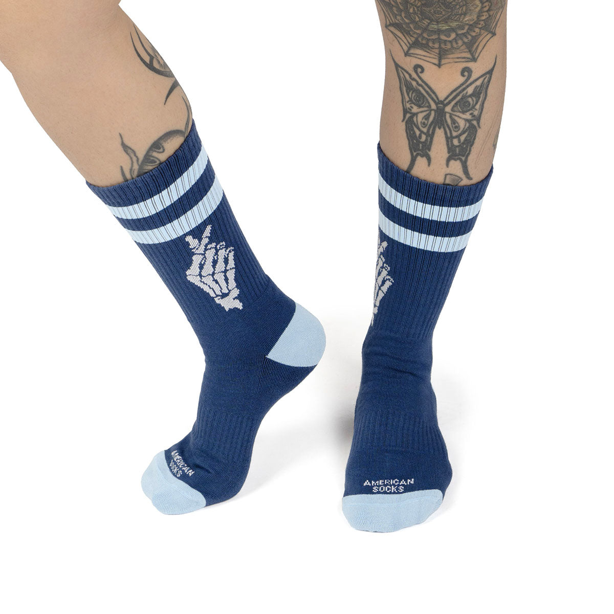 AMERICAN SOCKS Luv You Mid High Blue - Image 0