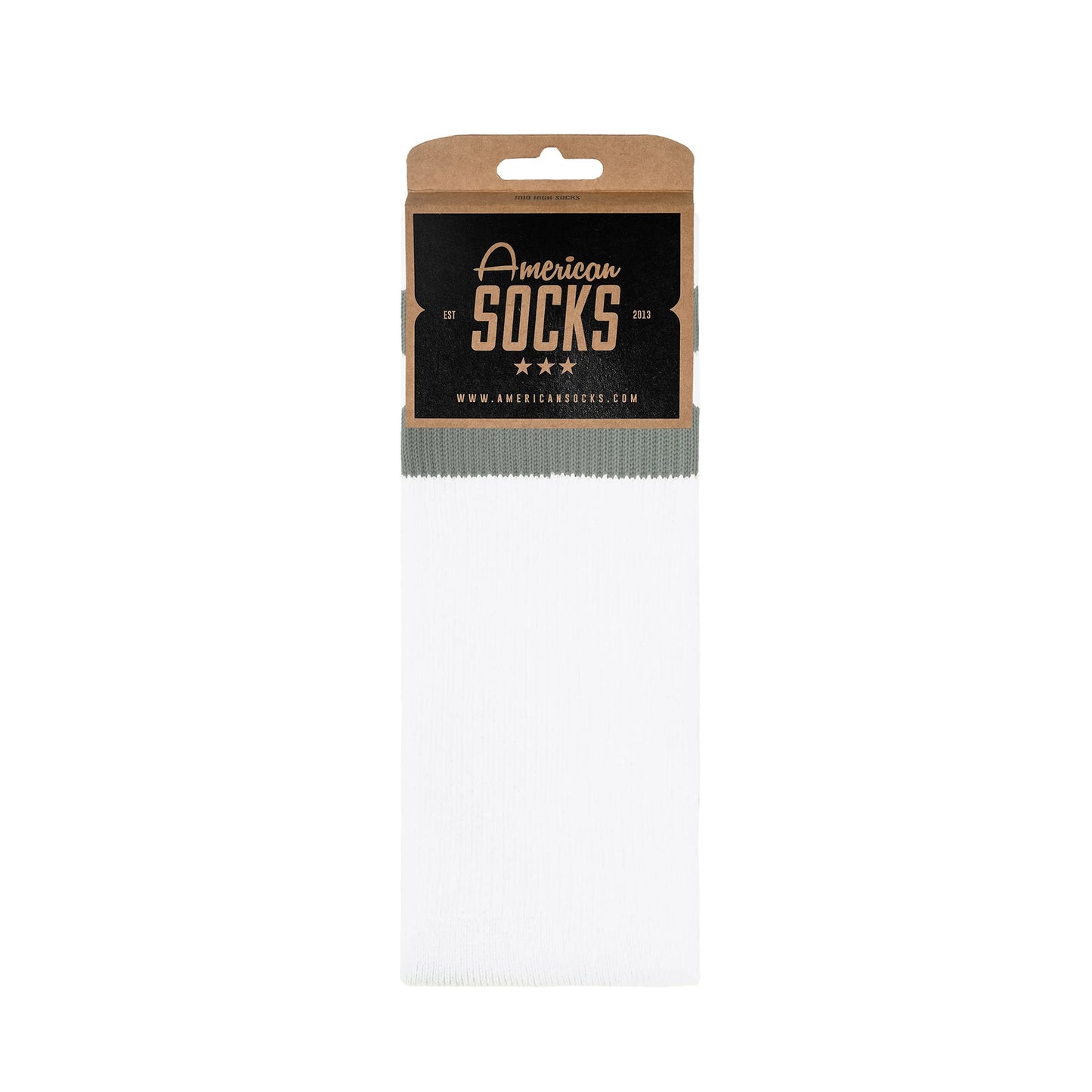 AMERICAN SOCKS Mid Sock Falkor White/Grey - Image 0