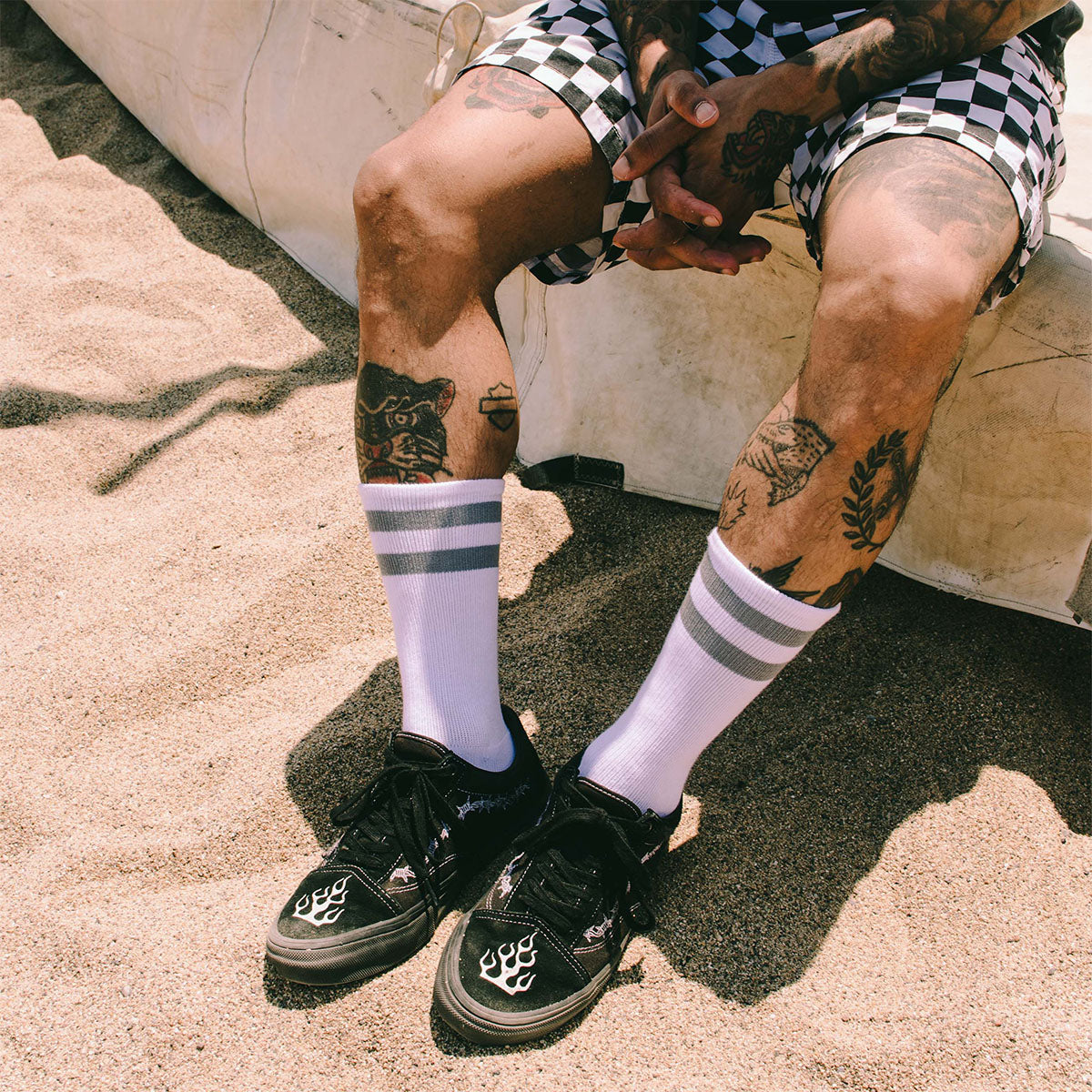 AMERICAN SOCKS Mid Sock Falkor White/Grey - Image 0