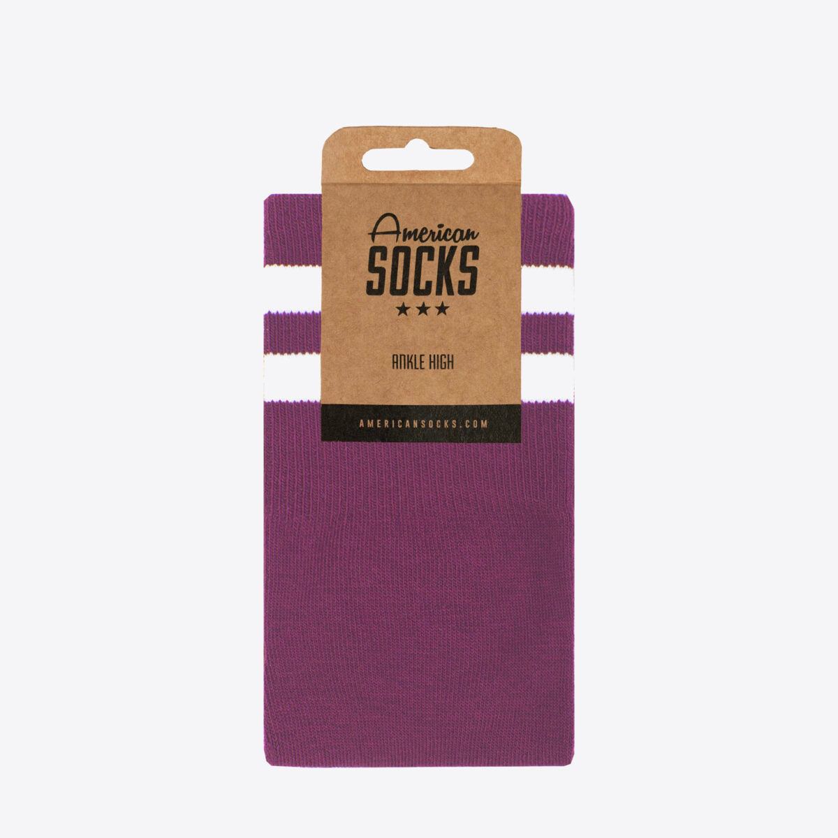 AMERICAN SOCKS Plum Sock Ankle High Plum - Image 0