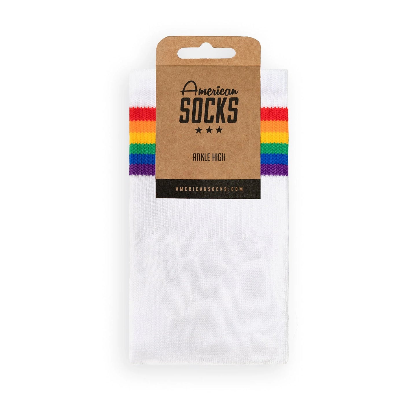 AMERICAN SOCKS Rainbow Pride Ankle High Rainbow - Image 0