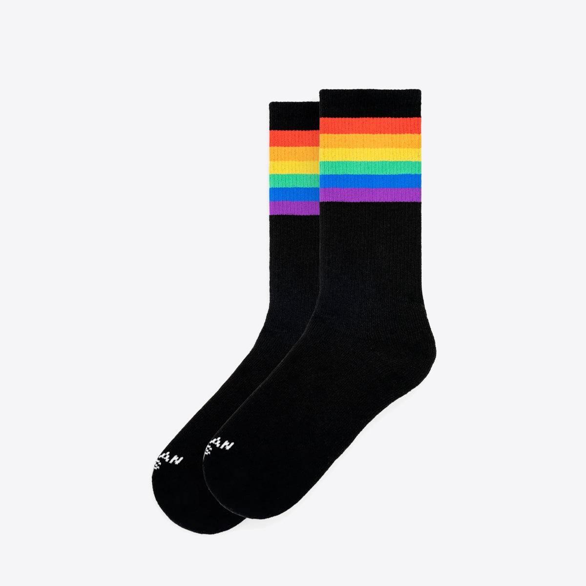 AMERICAN SOCKS Rainbow Pride Mid High Rainbow/Black - Image 1