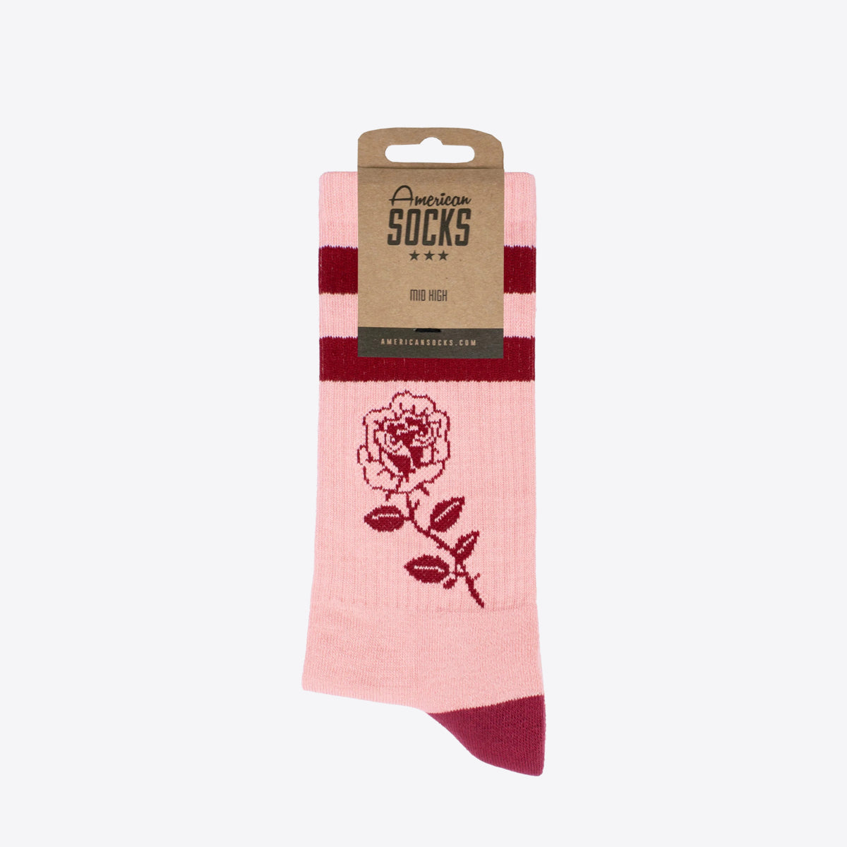 AMERICAN SOCKS Rose Mid High Pink - Image 2