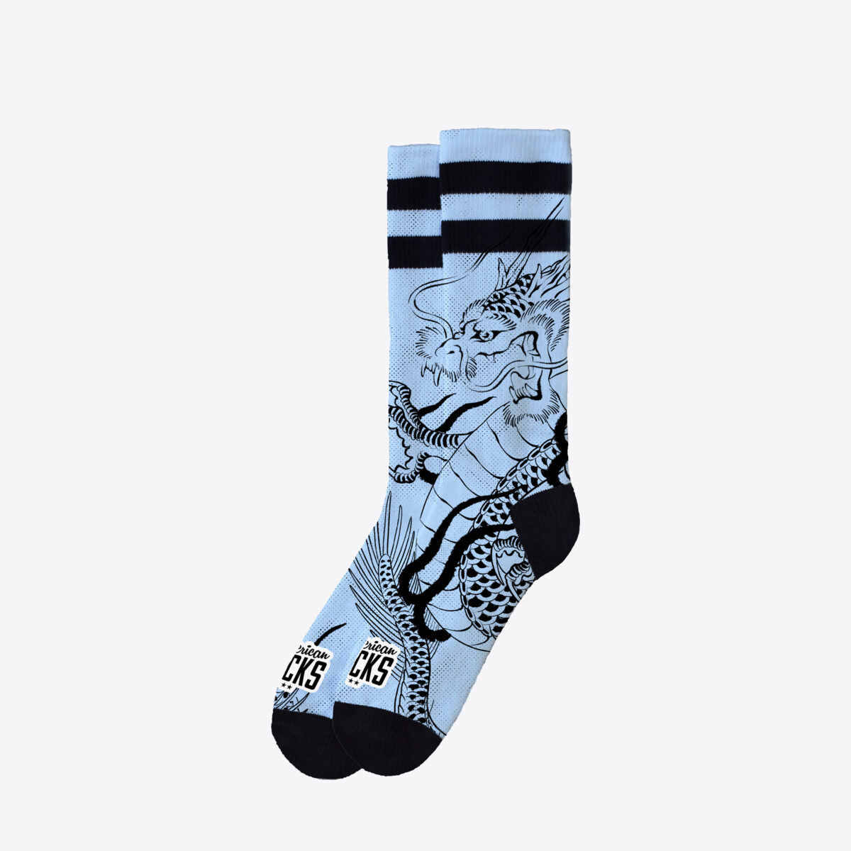 AMERICAN SOCKS Ryujin Mid High Blue - Image 0