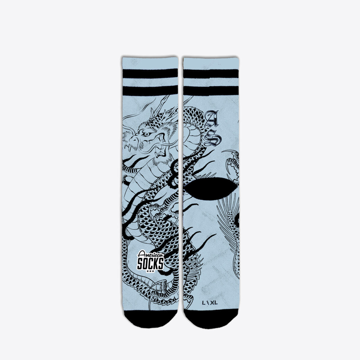 AMERICAN SOCKS Ryujin Mid High Blue - Image 0