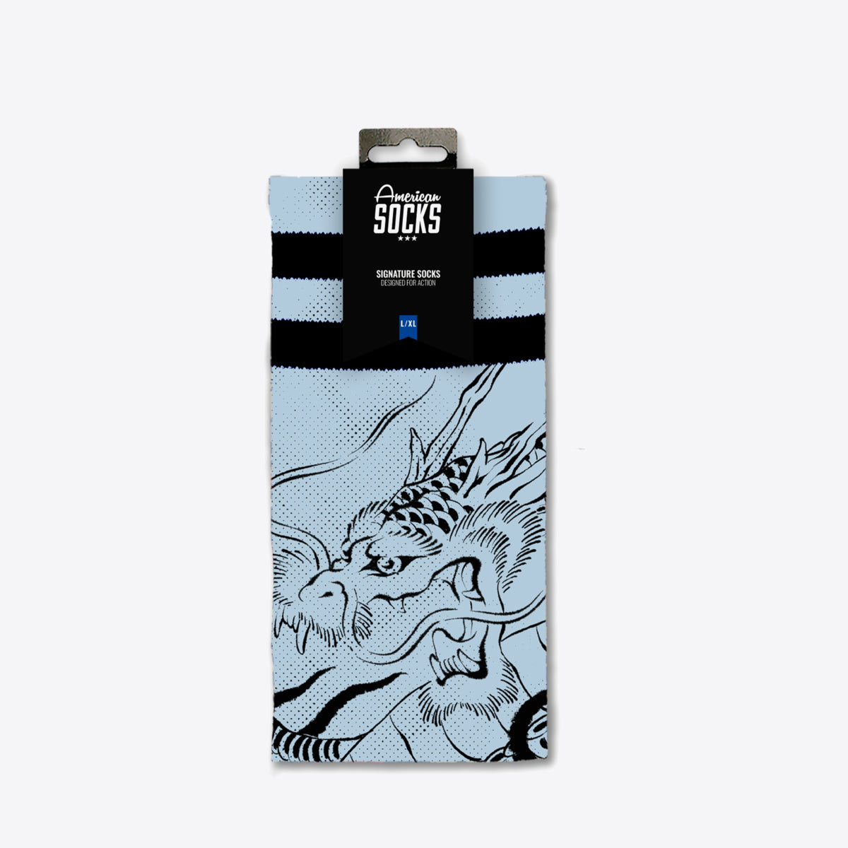 AMERICAN SOCKS Ryujin Mid High Blue - Image 0