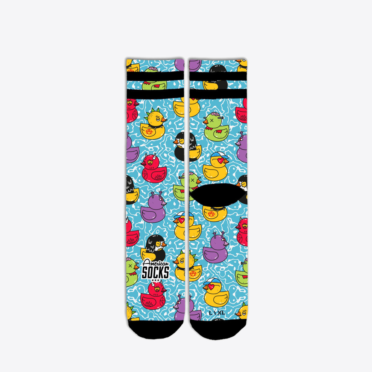 AMERICAN SOCKS Tub Duck Mid High Blue/Multi - Image 5