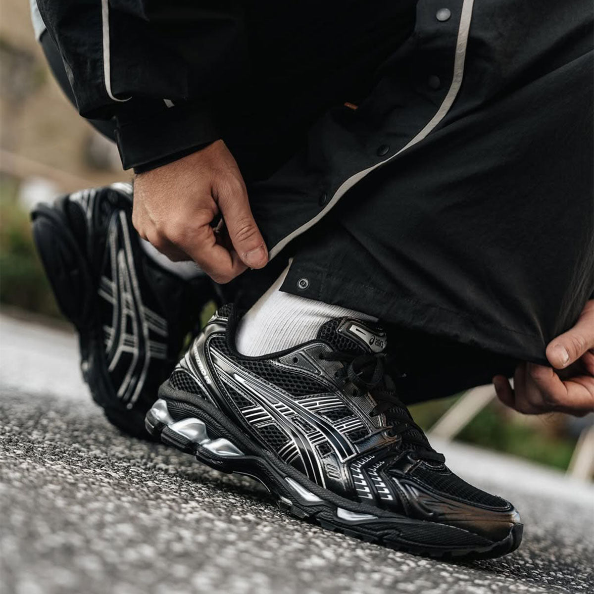 ASICS GEL-KAYANO 14 Black/Pure Silver - Image 0