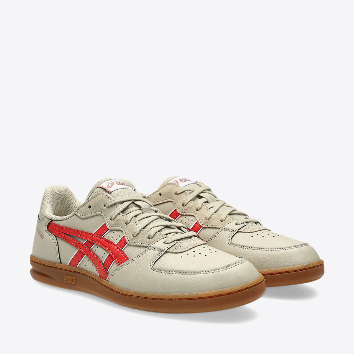 ASICS SKYHAND OG FEATHER GREY/RED SNAPPER - Image 0
