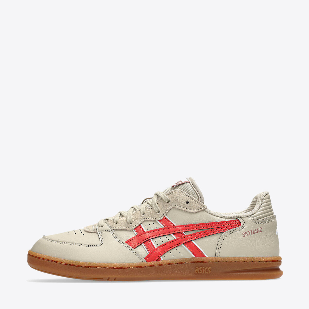 ASICS SKYHAND OG FEATHER GREY/RED SNAPPER - Image 0
