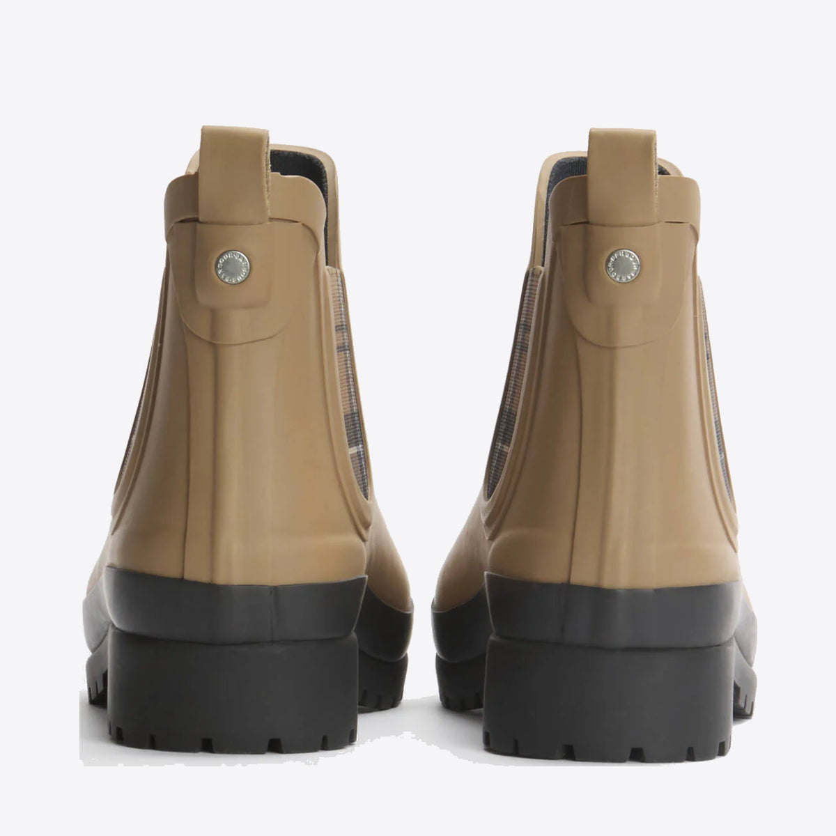 BARBOUR Mallow Chelsea Welly Beige/Dress Tartan - Image 0