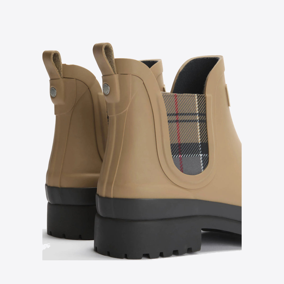 BARBOUR Mallow Chelsea Welly Beige/Dress Tartan - Image 0