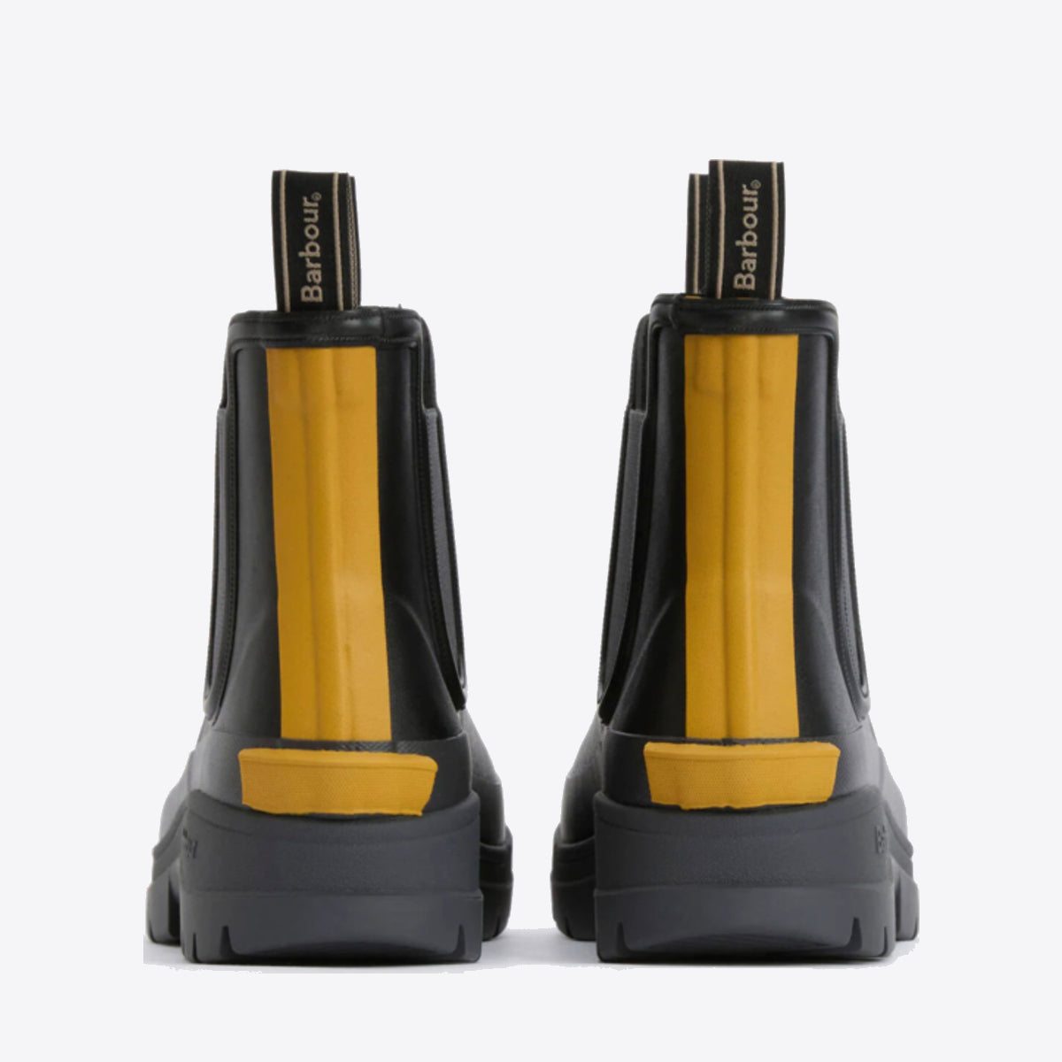 BARBOUR Nimbus Chelsea Welly Black/Ochre - Image 0