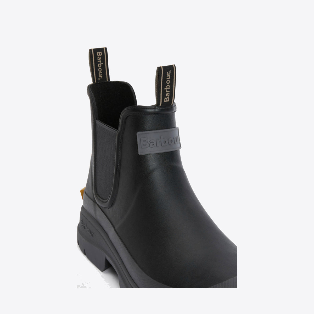 BARBOUR Nimbus Chelsea Welly Black/Ochre - Image 0