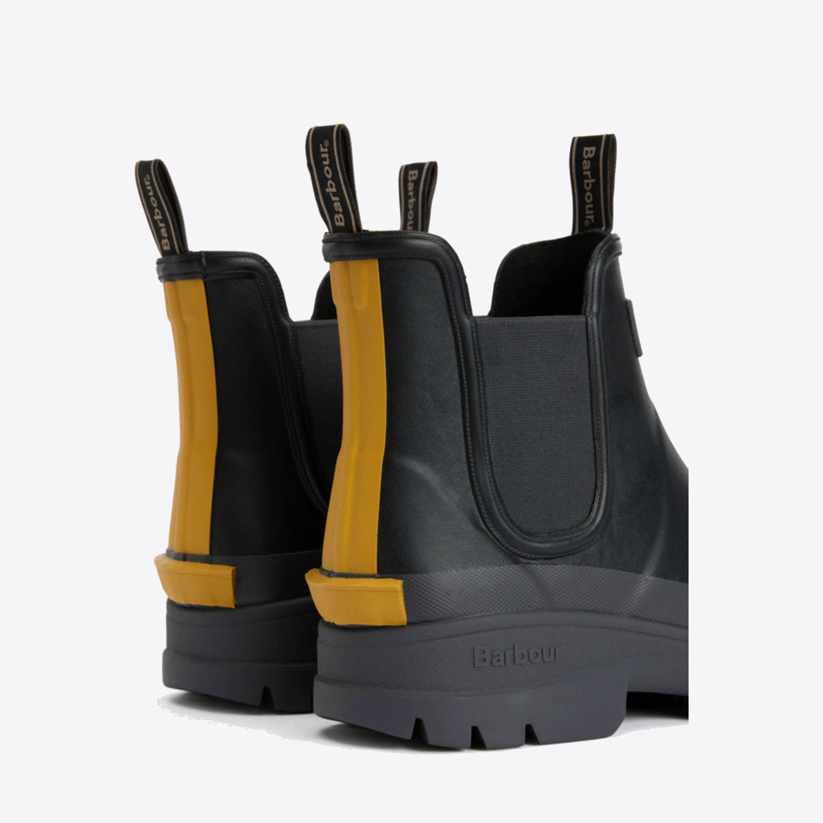 BARBOUR Nimbus Chelsea Welly Black/Ochre - Image 0