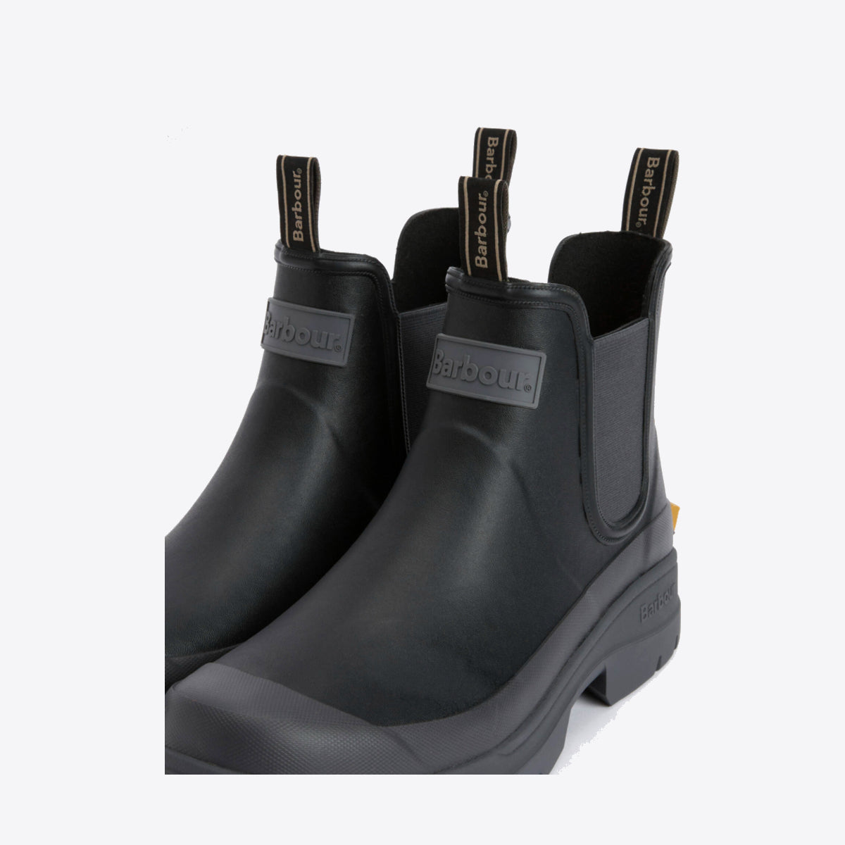 BARBOUR Nimbus Chelsea Welly Black/Ochre - Image 0
