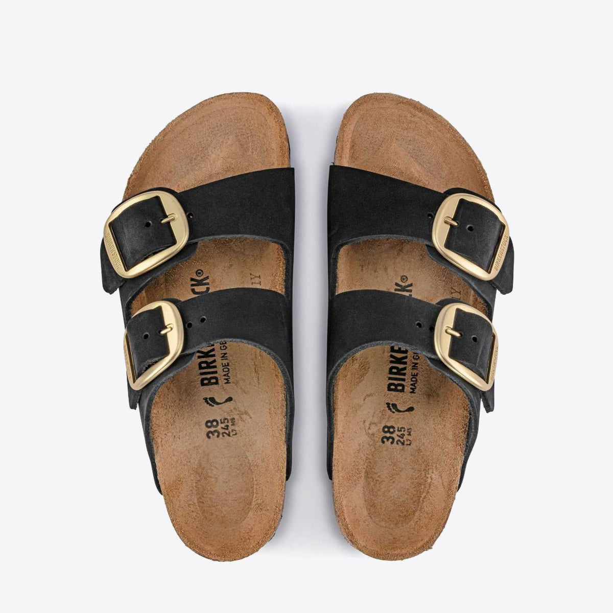 BIRKENSTOCK Arizona Big Buckle Nubuck Black - Image 4