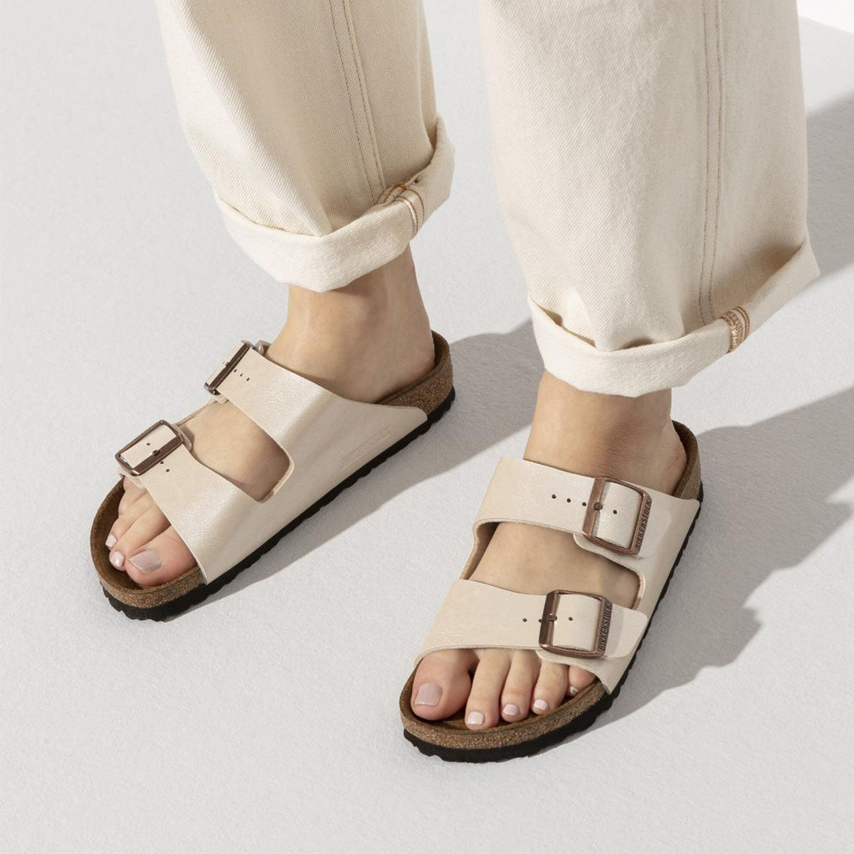 BIRKENSTOCK Arizona Birko-Flor Graceful Pearl White - Image 3