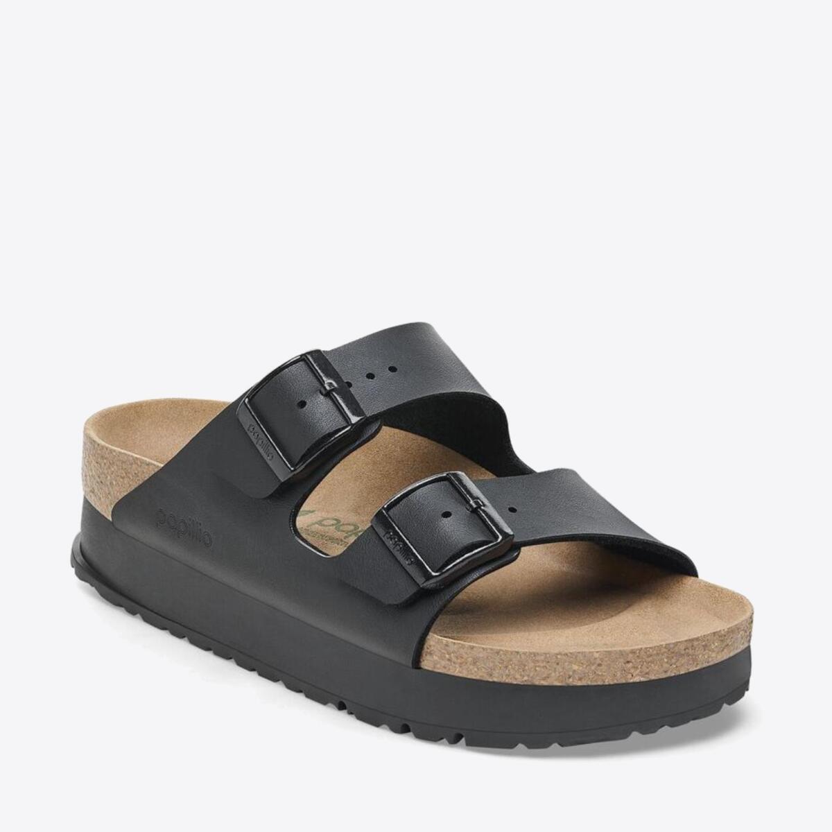BIRKENSTOCK Arizona Platform Birko-Flor Vegan Black - Image 3