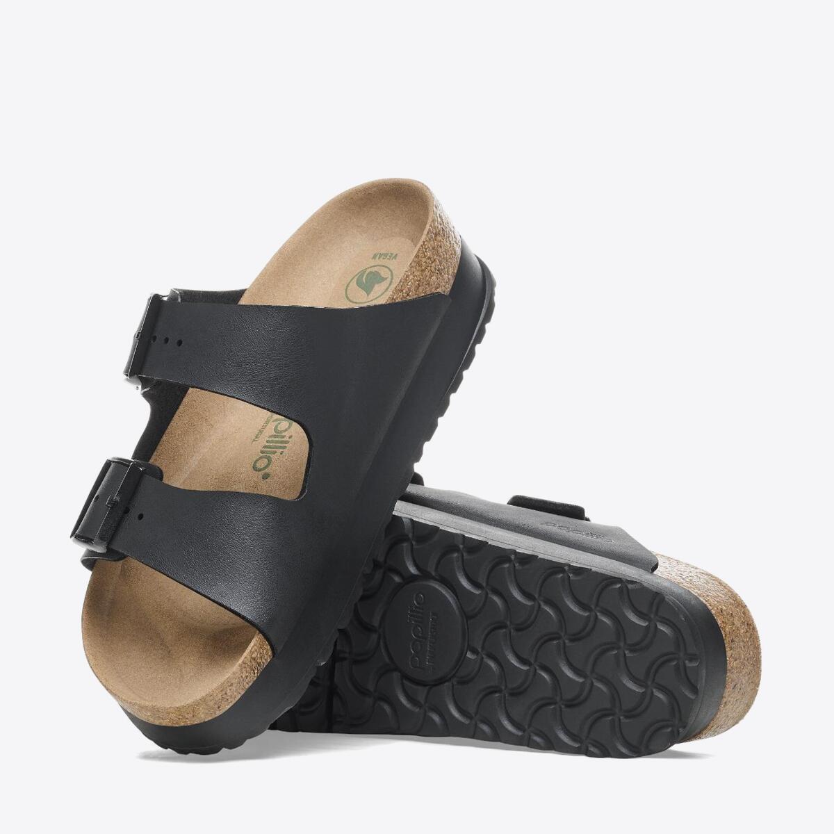 BIRKENSTOCK Arizona Platform Birko-Flor Vegan Black - Image 6