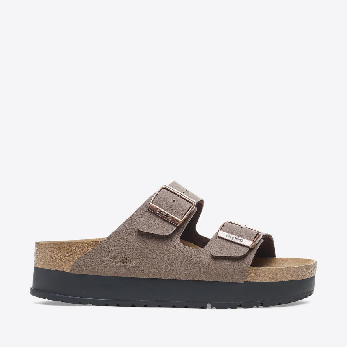 BIRKENSTOCK Arizona Platform Birko-Flor Vegan Mocca - Image 1
