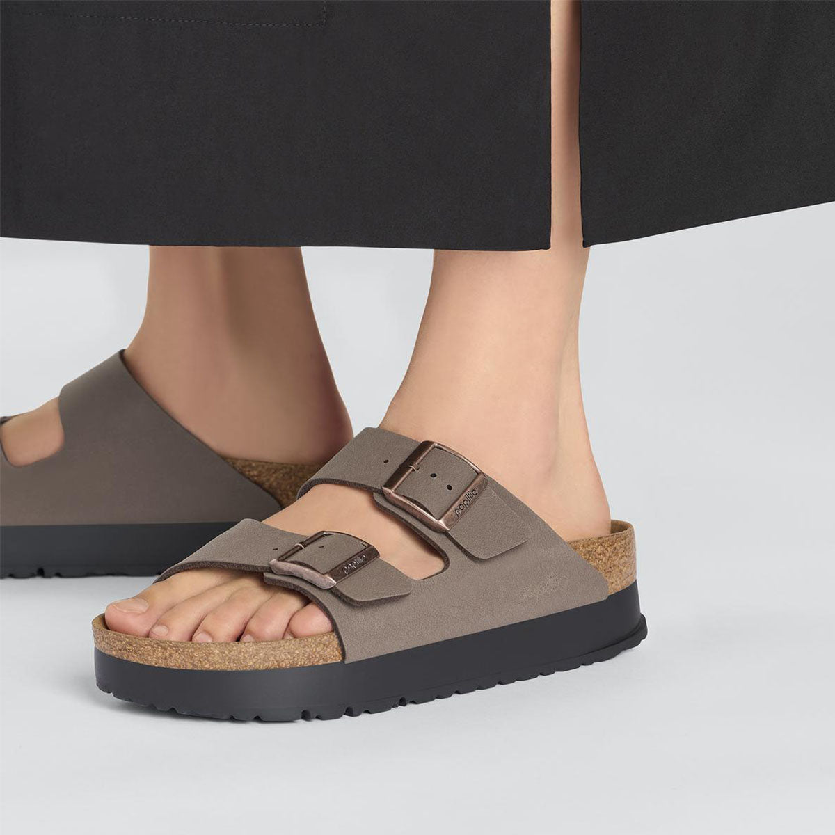 BIRKENSTOCK Arizona Platform Birko-Flor Vegan Mocca - Image 3
