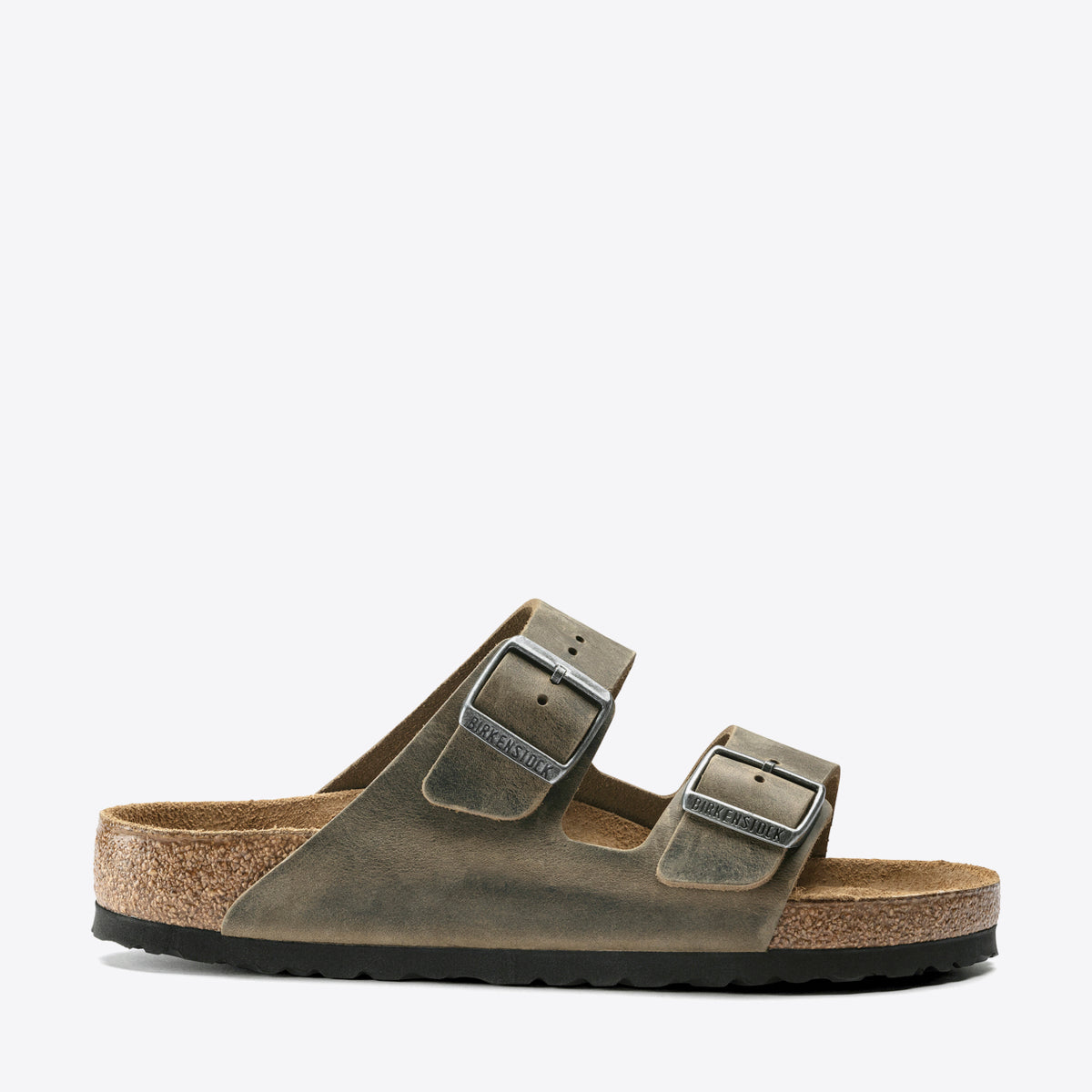 BIRKENSTOCK Arizona Soft Footbed Oiled Leather Faded Khaki - Image 0