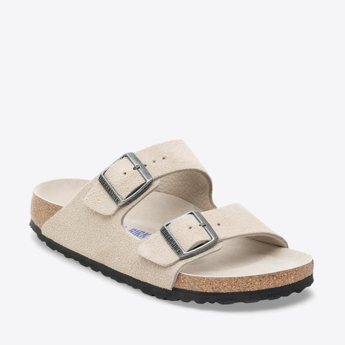 BIRKENSTOCK Arizona Soft Footbed Suede Oyster - Image 1