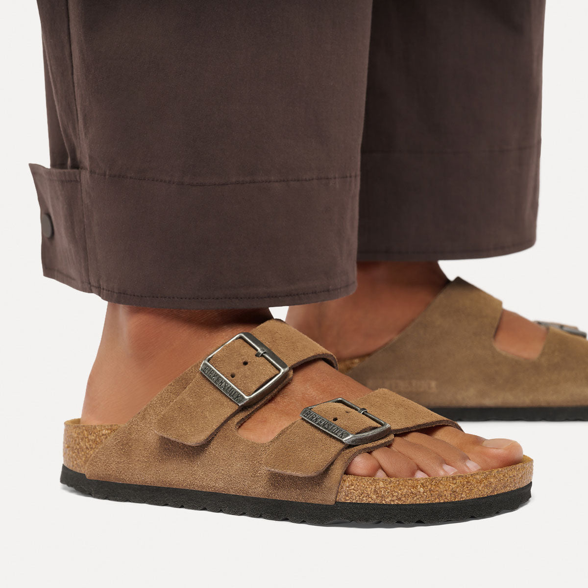 BIRKENSTOCK Arizona Suede Dark Tea - Image 0