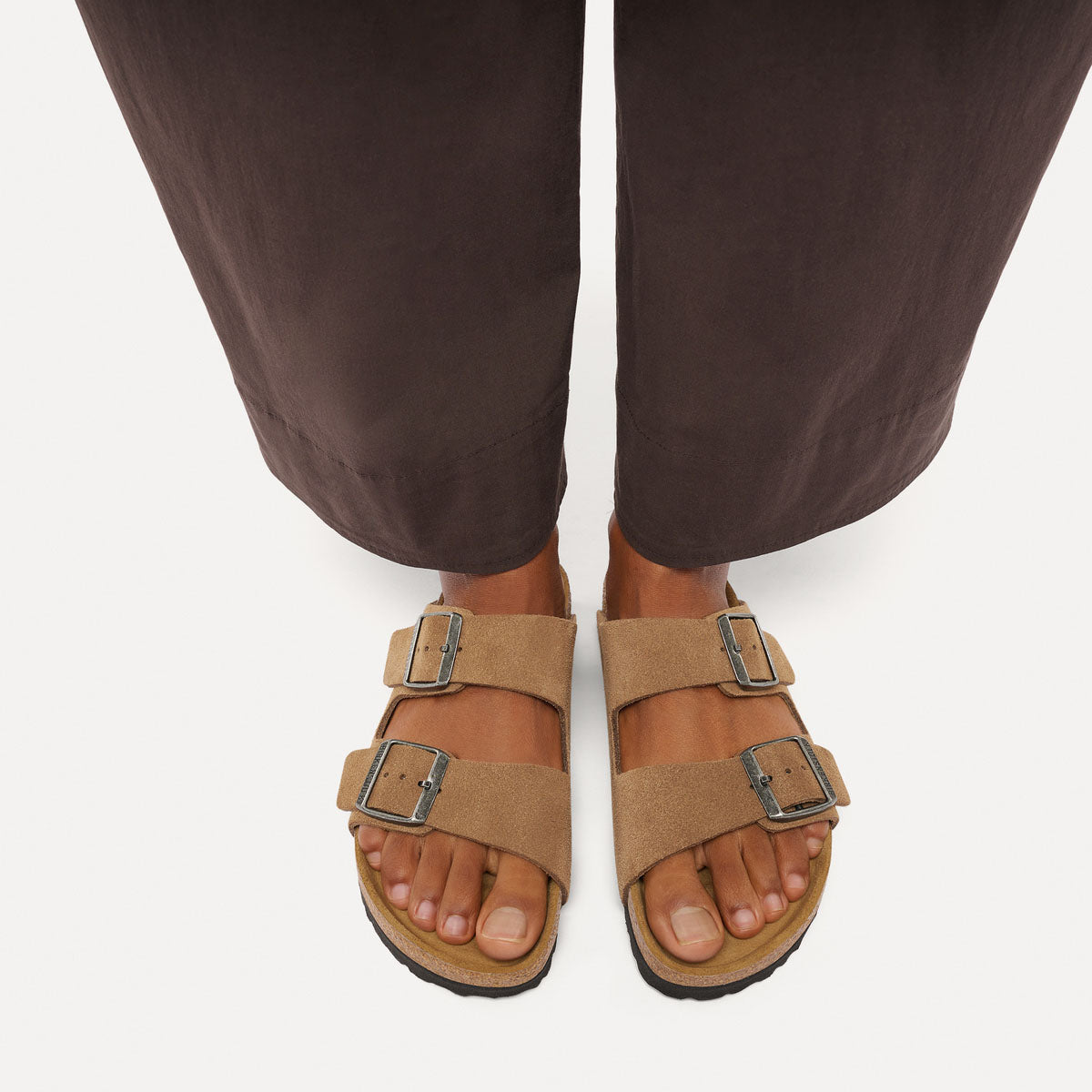 BIRKENSTOCK Arizona Suede Dark Tea - Image 0