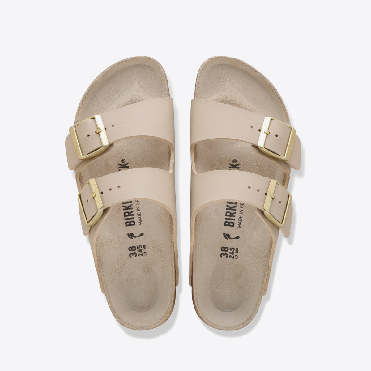 BIRKENSTOCK Arizona Birko-Flor Triples Sandcastle/Oyster - Image 7