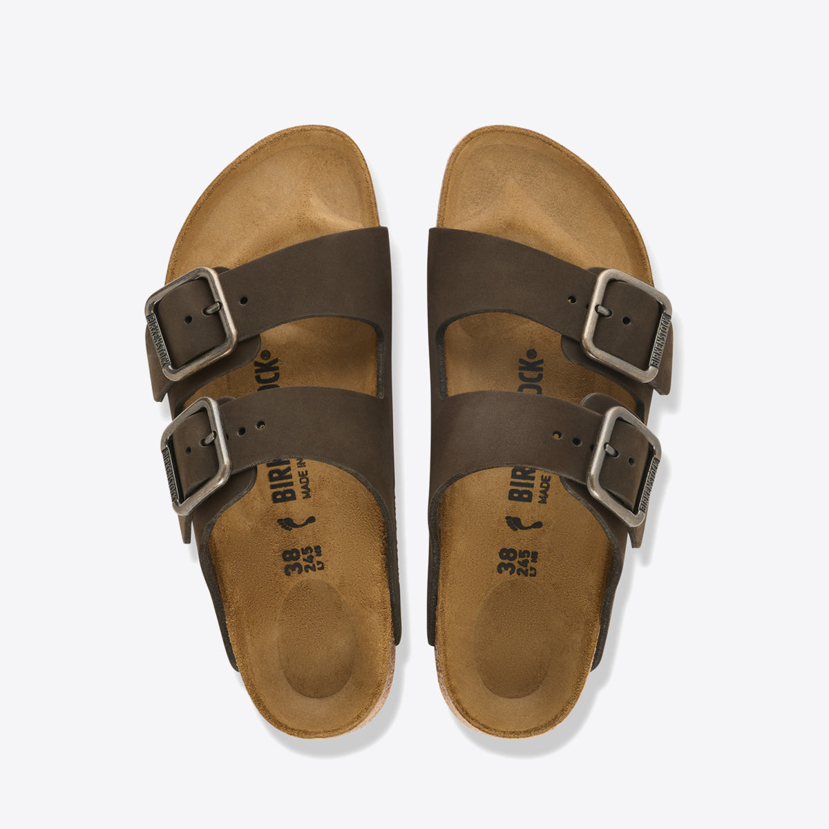 BIRKENSTOCK Arizona Wire Buckle Nubuck Mocha - Image 0