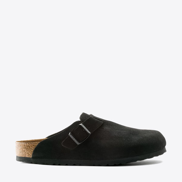 Buy BIRKENSTOCK Boston SFB Suede - Black | Online | Pat Menzies