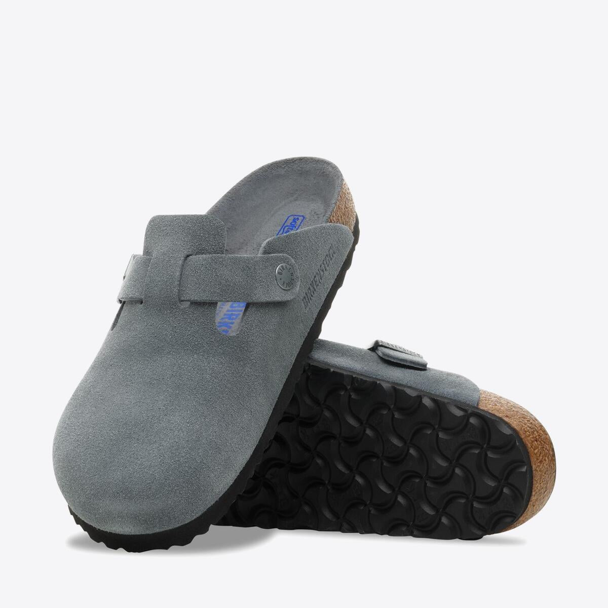 Buy BIRKENSTOCK Boston SFB Suede - Basalt Grey | Online | Pat Menzies