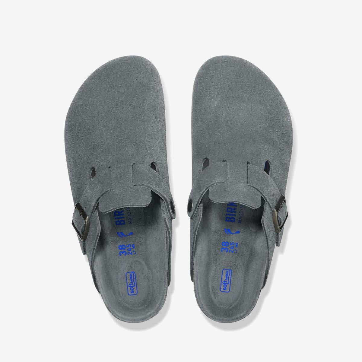 Buy BIRKENSTOCK Boston SFB Suede - Basalt Grey | Online | Pat Menzies