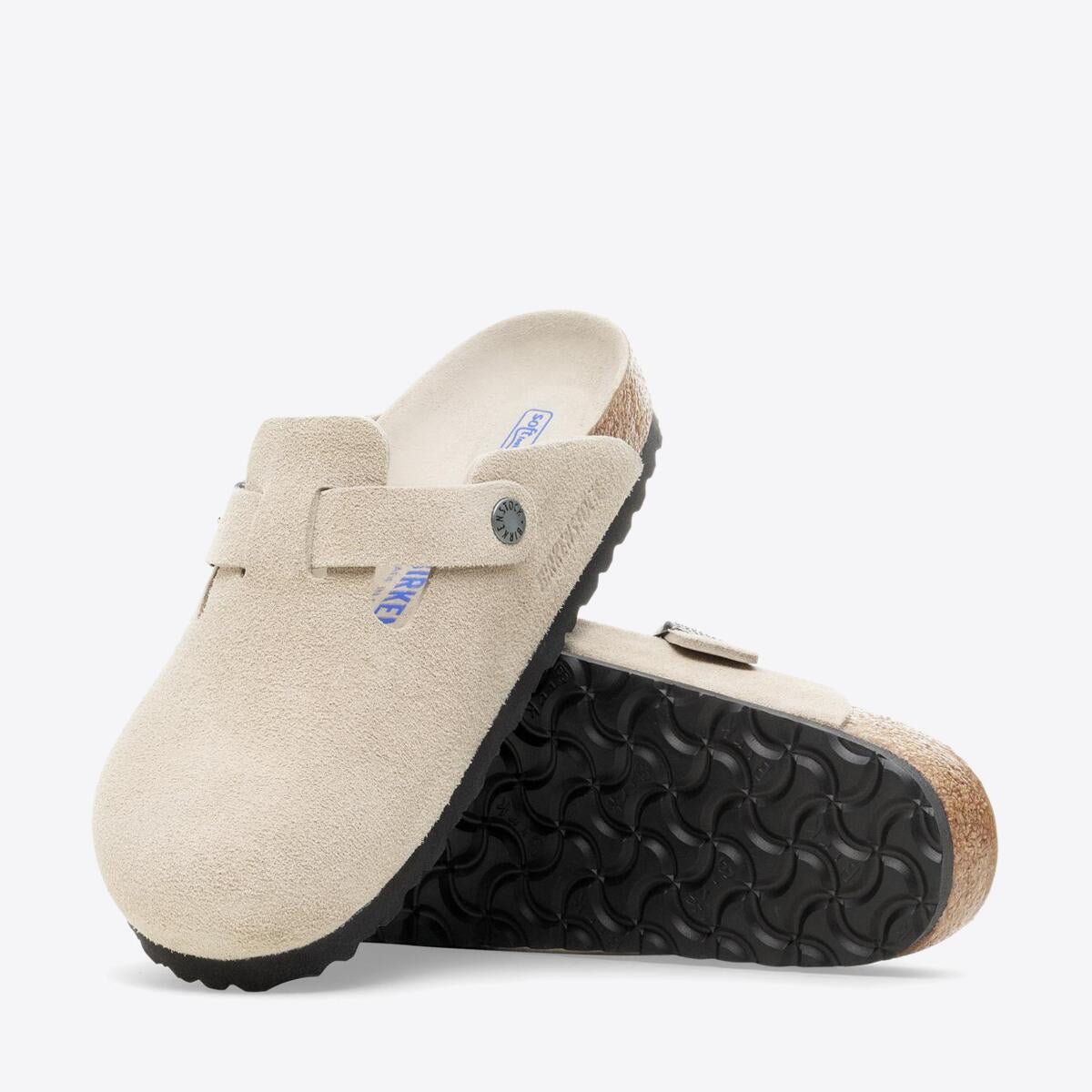 BIRKENSTOCK Boston Soft Footbed Suede Oyster - Image 2