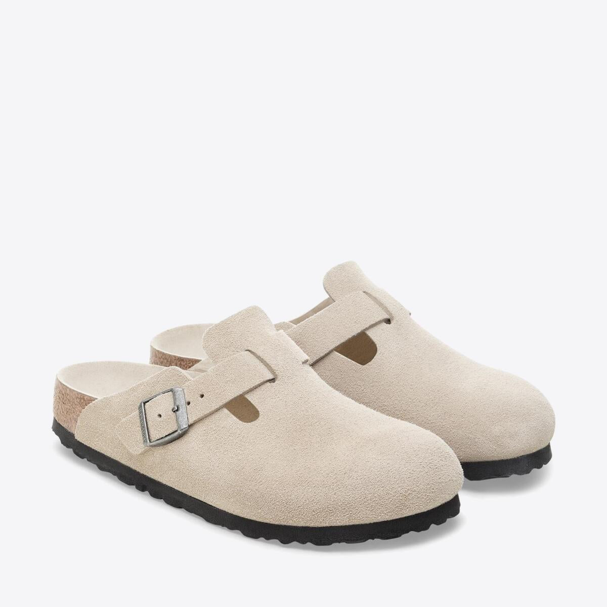 BIRKENSTOCK Boston Soft Footbed Suede Oyster - Image 3