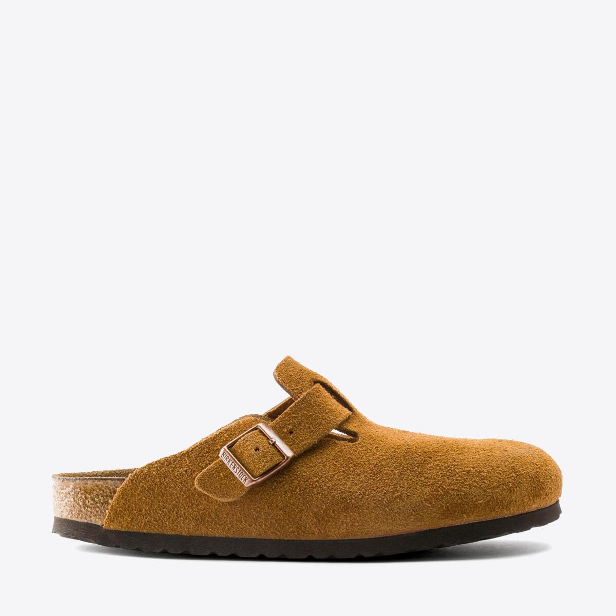 BIRKENSTOCK Boston Soft Footbed Suede Mink - Image 0