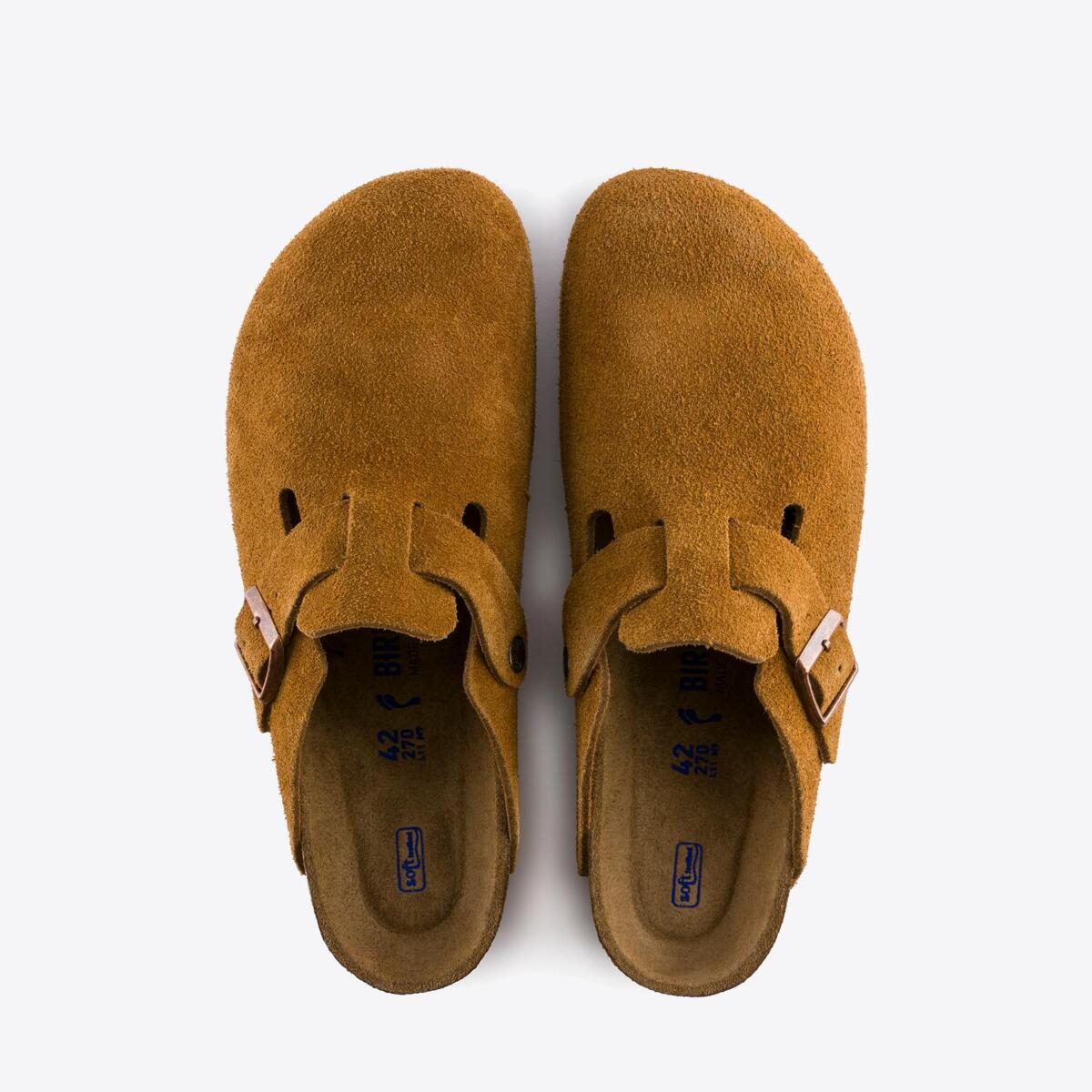 BIRKENSTOCK Boston Soft Footbed Suede Mink - Image 0