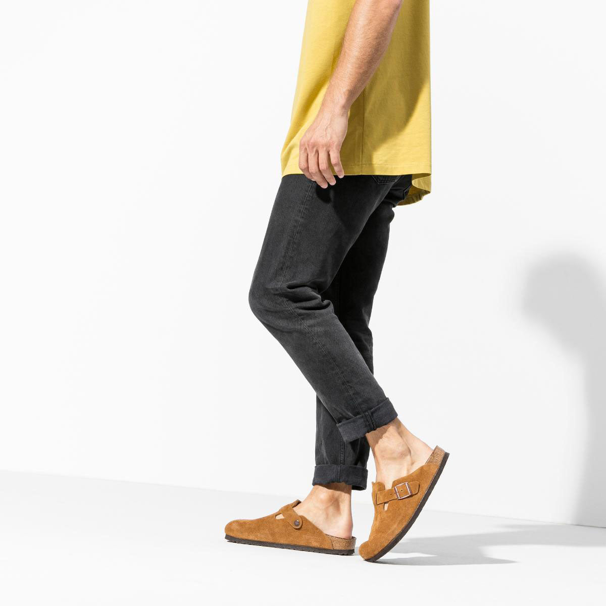 BIRKENSTOCK Boston Soft Footbed Suede Mink - Image 0